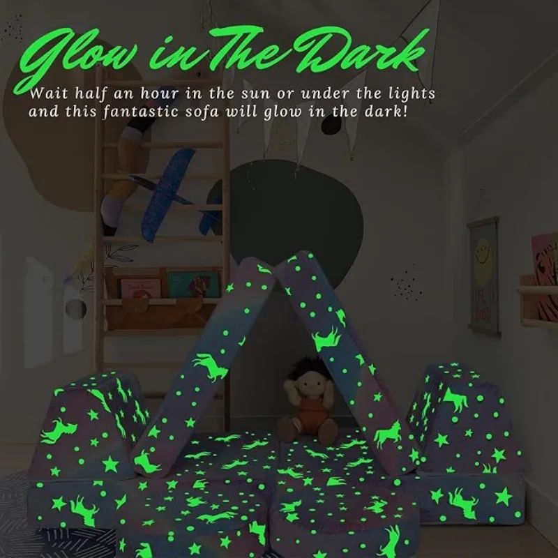 Leuchtendes Kindersofa