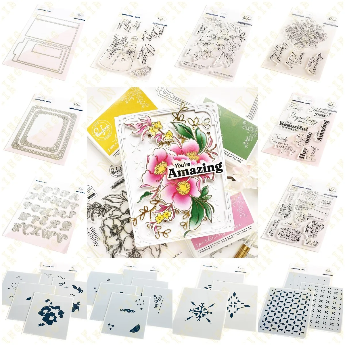 New Folk Snowflake Holiday Spirit Metal Cutting Dies and Silicone Stamps Stencil for Scrapbooking Album Decoration Craft for DIY