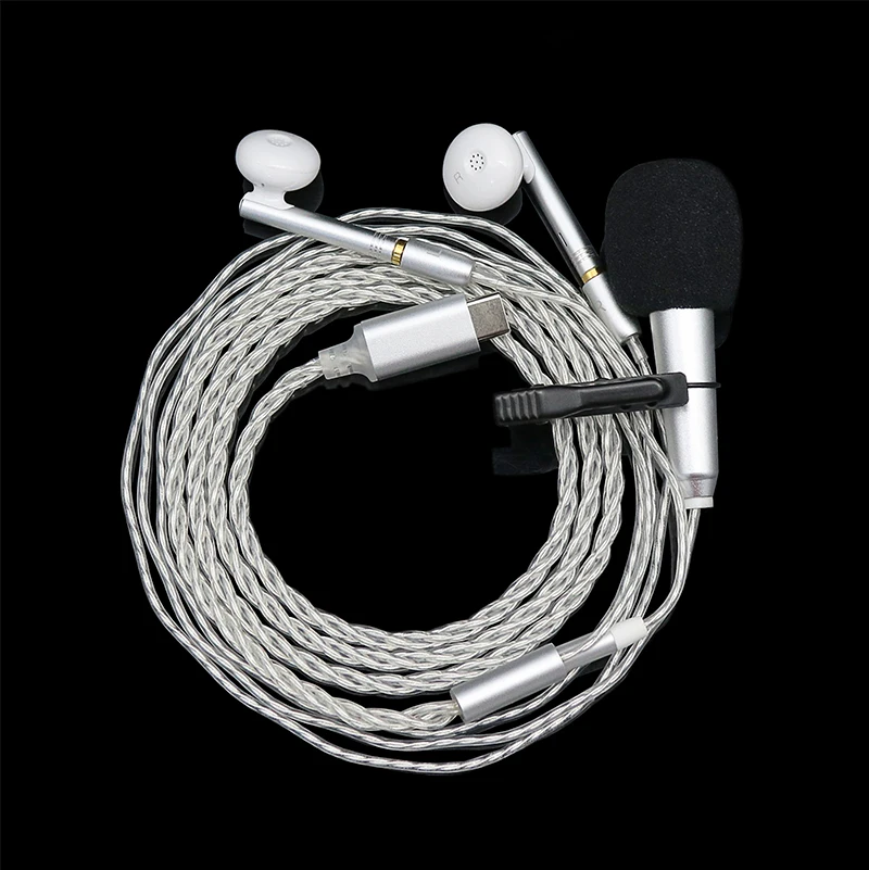 Проводные наушники Hi-Fi для караоке с микрофоном, живые гарнитуры, цифровые наушники CX31993, чип AUX, наушники с тяжелыми басами и шумоподавлением, музыка KTV