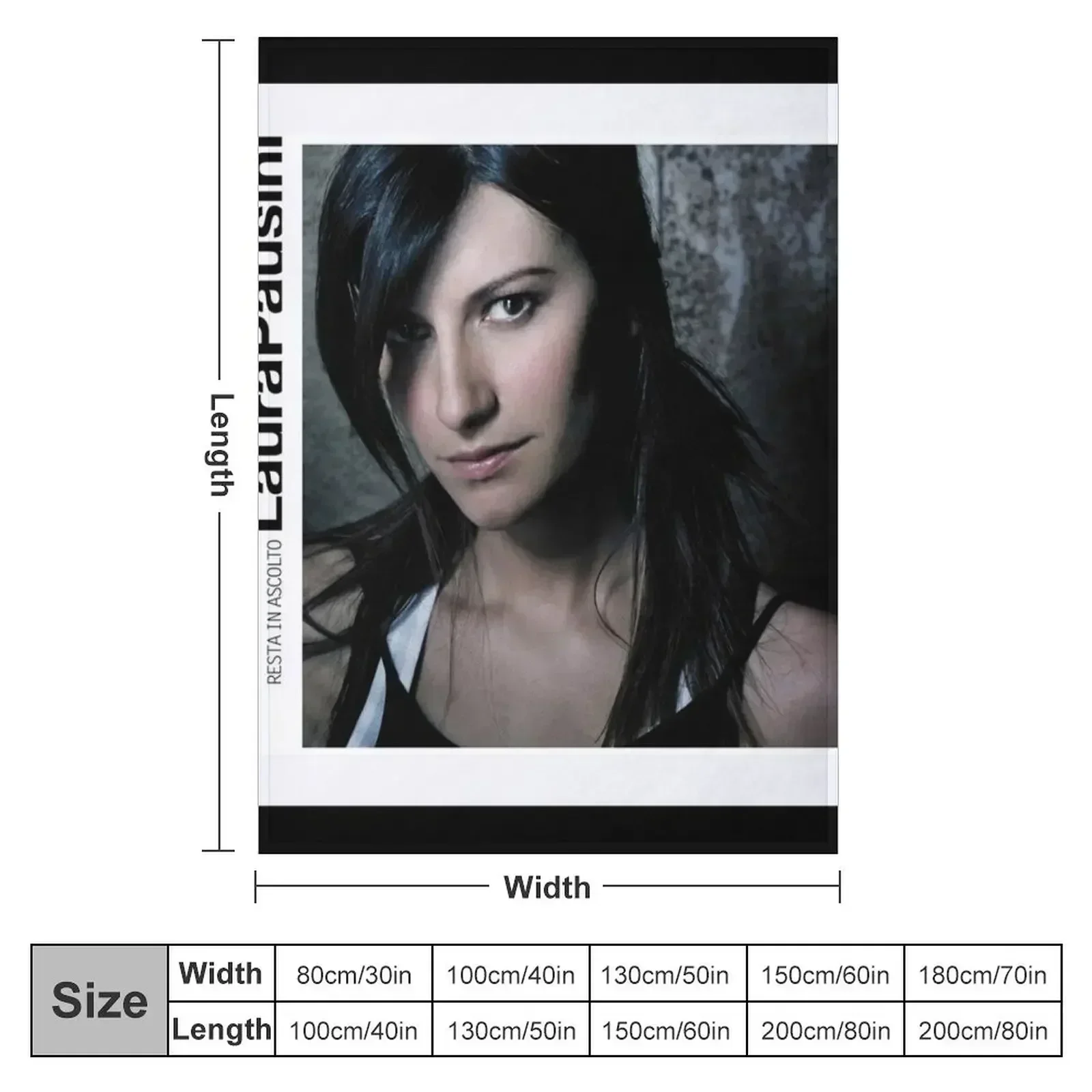 Laura Pausini resta in ascolto Throw Blanket Beach Flannel christmas decoration Plush blankets and throws Cute Blankets