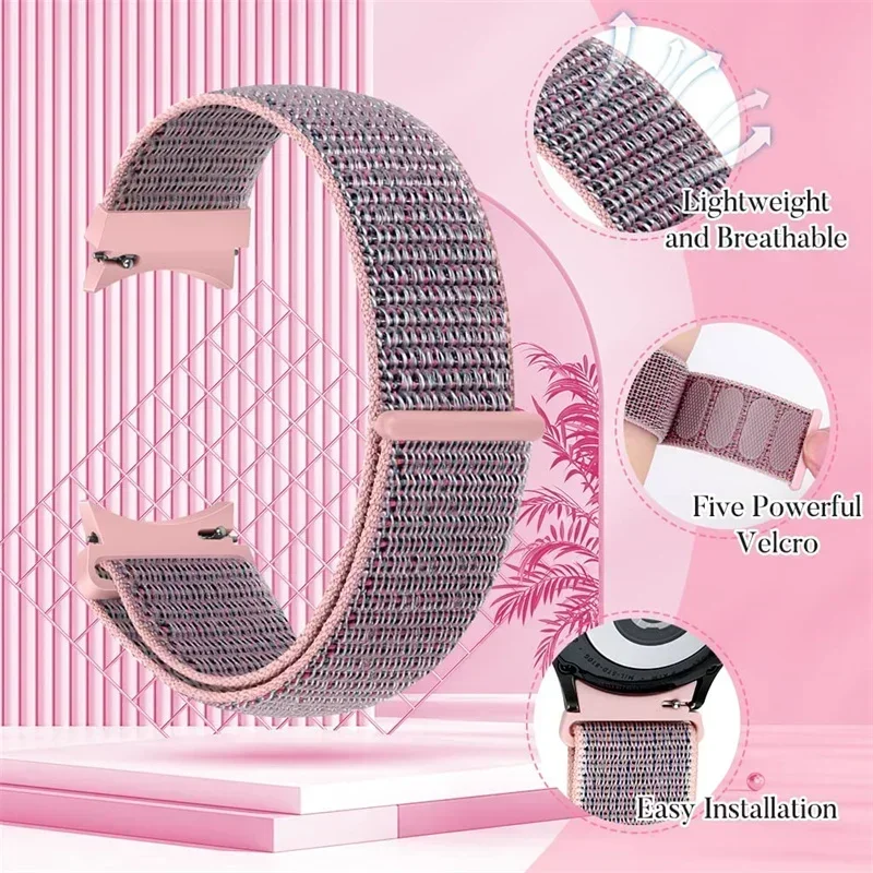 Нейлоновая петля для Samsung Galaxy Watch 7/6/4/classic/5 pro 44/40 мм наручные спортивные correa без зазоров браслет Huawei watch GT 2/3/4/5 Band