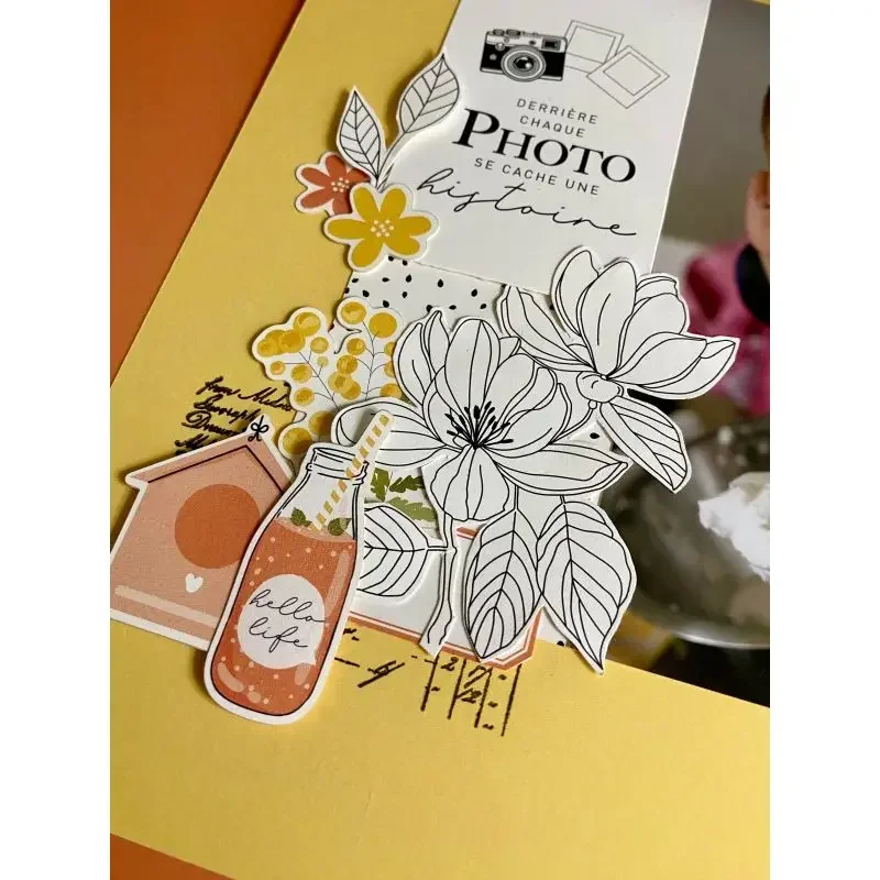 French Transparent Clear Silicone Blooming Calendar Stamp Craft Embossing Make Paper Greeting Card Making Template DIY Handmade