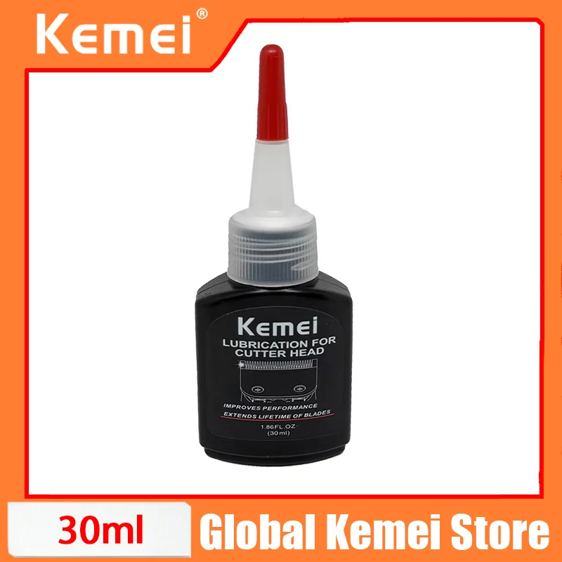 

Kemei 30ML Hair Clipper Lubricant Hair Trimmer Cutter Repair Lubrication Rust Prevention, Noise Reduction Barber Repair Oil
