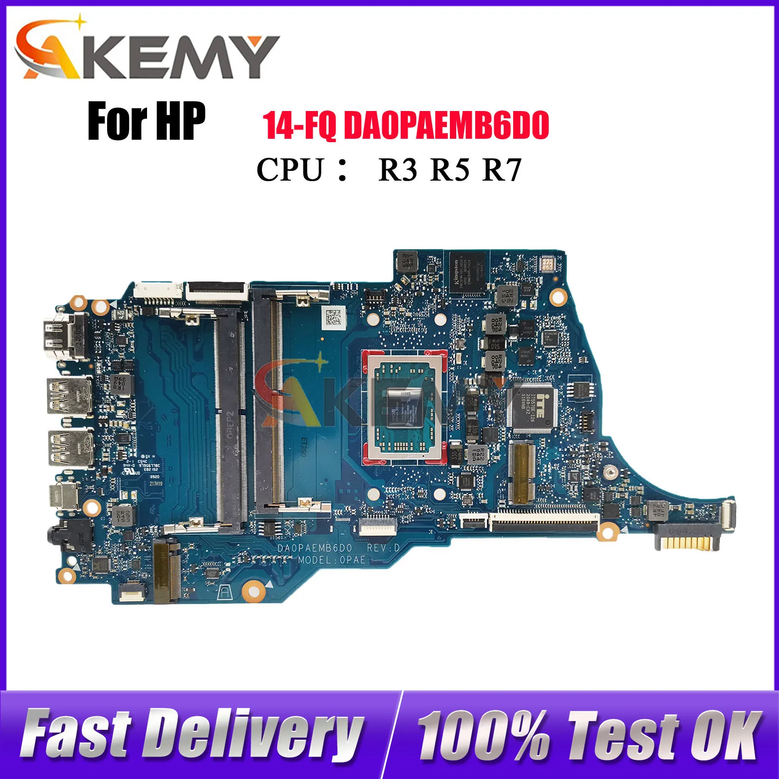 

DA0PAEMB6D0 для ноутбука HP 14-FQ 14S-FR, материнская плата с процессором Ryzen R3 R5 R7 DDR4 M03771-601 M03771-601, 100% полностью протестировано