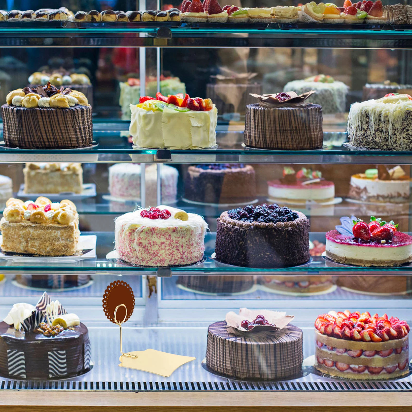 

3Pcs Price Tag Holder Metal Label Display Holder for Supermarket Bakery Food Sign Advertising Wire Clip Reusable Price Clamp