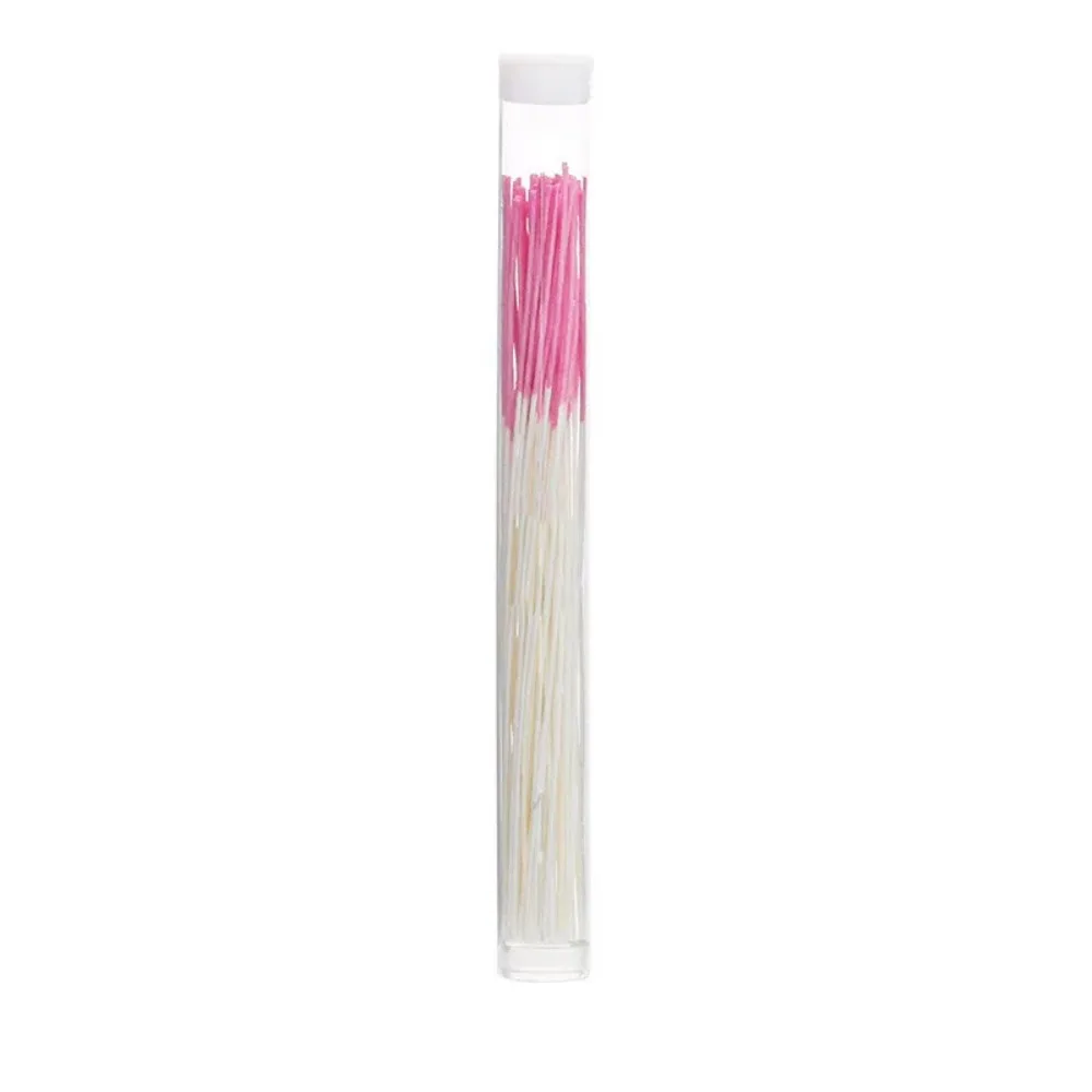 60Pcs Colorful Pierced Ear Cleaning Line Set Paper Floss Anti-Blocking Ear Hole Cleaning Kit Effective Herb Solution