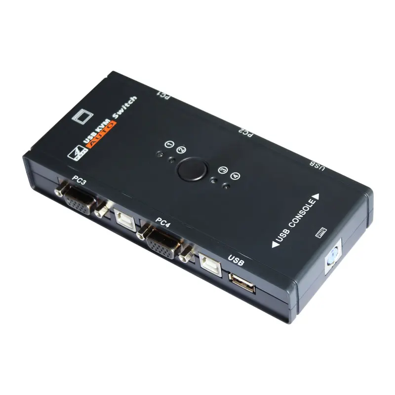 4-Port VGA KVM Switcher AMS-KVM-V4 For Switching Signal Video Switcher For Led Lcd Screen