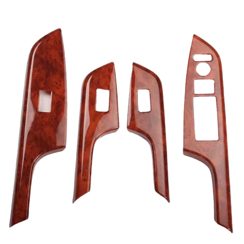 For Honda Crv 2012 - 2014 Wooden Color Window Lift Panel Cover Interior Accessories