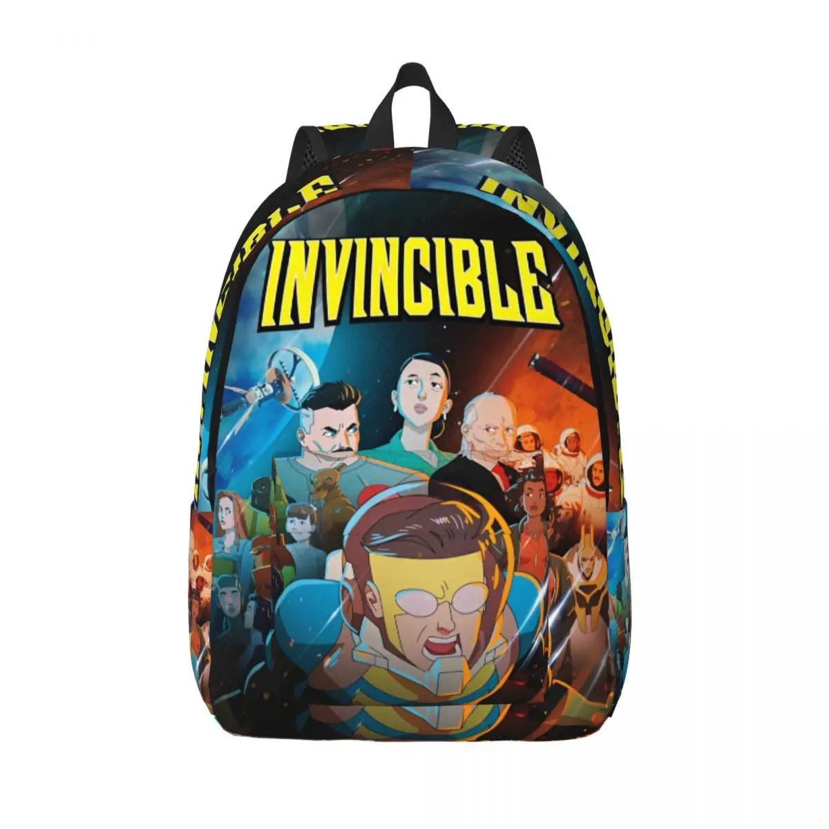 

Рюкзак с супергероем Invincible Mark Grayson для мужчин и женщин, модный школьный рюкзак для пешего туризма, путешествий, рюкзак в стиле аниме, колледжа, холщовые сумки на открытом воздухе
