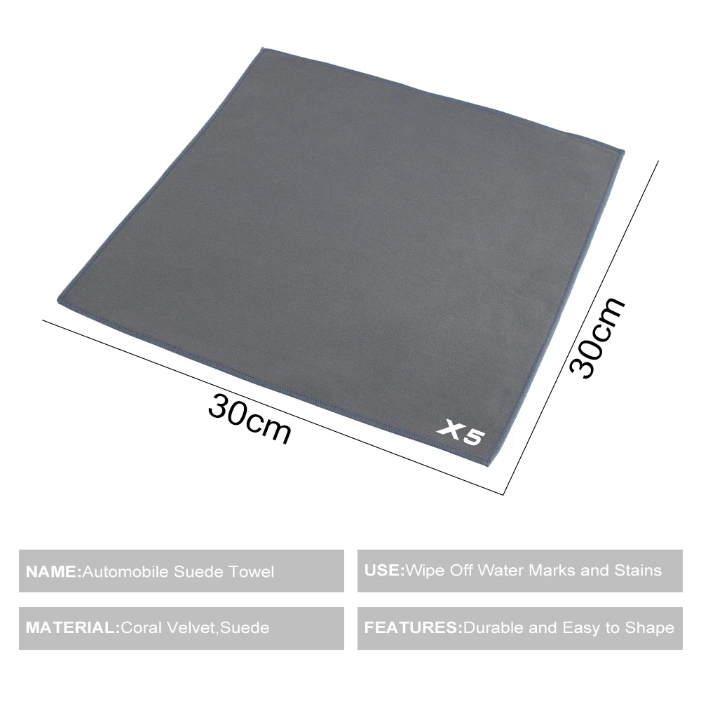 Serviette Épaisse et Douce en Microcarence de 30x30cm, pour Lavage de Carrosserie de Voiture, pour BMW X5, X6, G05, G06, F15, F16, E70, E71, E53