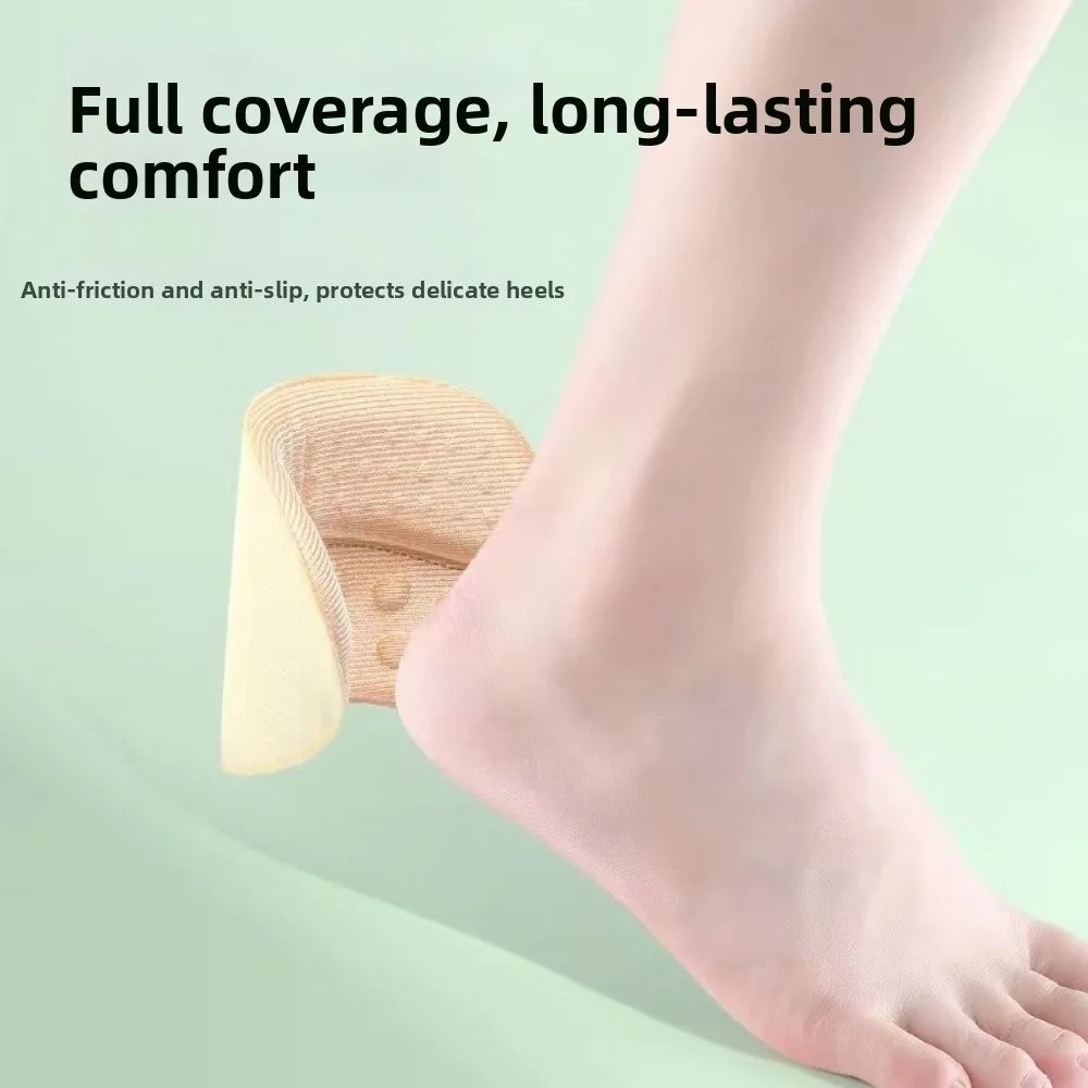 20pcs Adjustable Size Sports Shoes Heel Pad Pain Relief Patch Design Heel Pads Beige Black Anti-slip Heel Protectors
