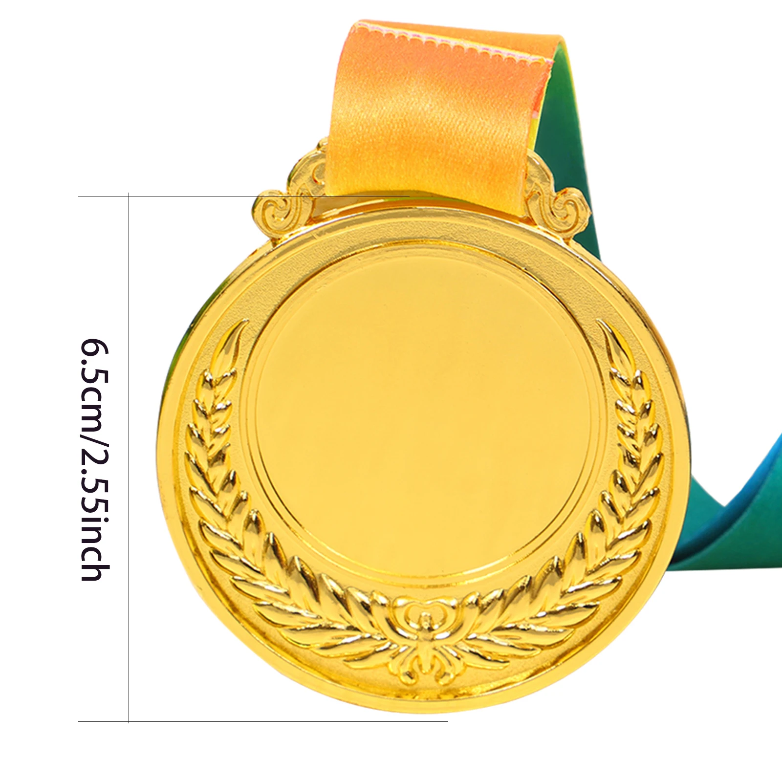 2.54 Inches Winner Award Medal with Neck Ribbon School Sports Meet Awards Winner Prize Present for Kids School Sports Meeting