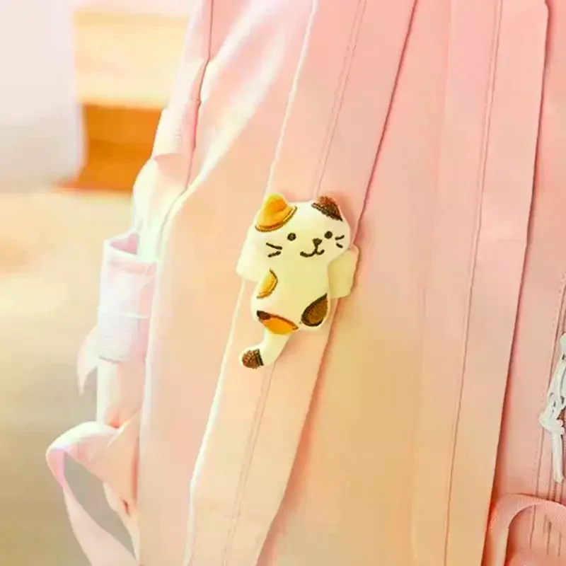 Kitten Plush Bag Pendant Mini Cat Plush Doll Cartoon Plush Doll Bag Charms Soft Animal Stuffed Toy Girl Student Gift Kawaii