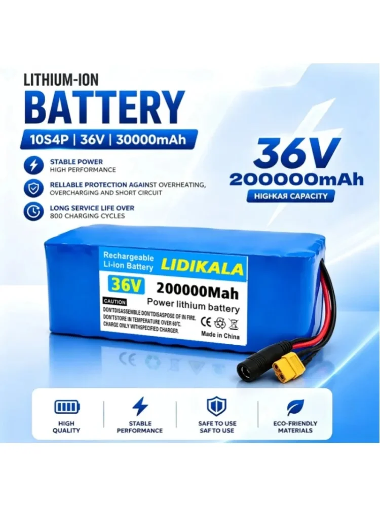 Lithium-Batteriepack 36V 20Ah 10S4P 18650 20000mAh 800W 500W 450W 350W 250W E-Bike Elektroauto Fahrrad Motorroller