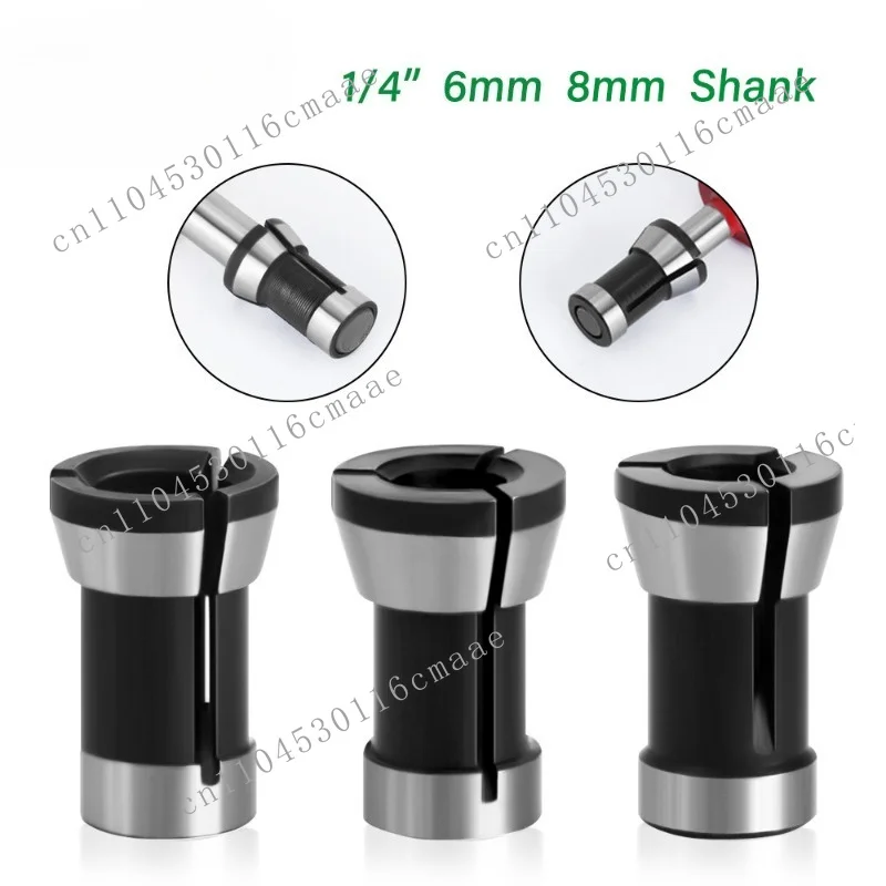 6mm 6.35mm 8mm engraving machine chuck, edge trimmer, angle grinder chuck, woodworking accessory conversion head