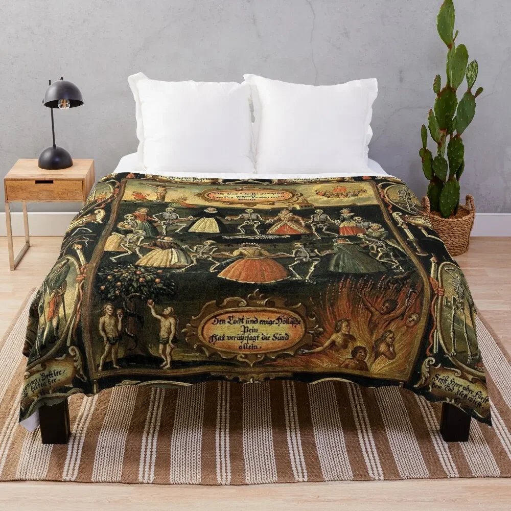 

Danse Macabre Throw Blanket for sofa Furry Soft Plush Plaid Blankets