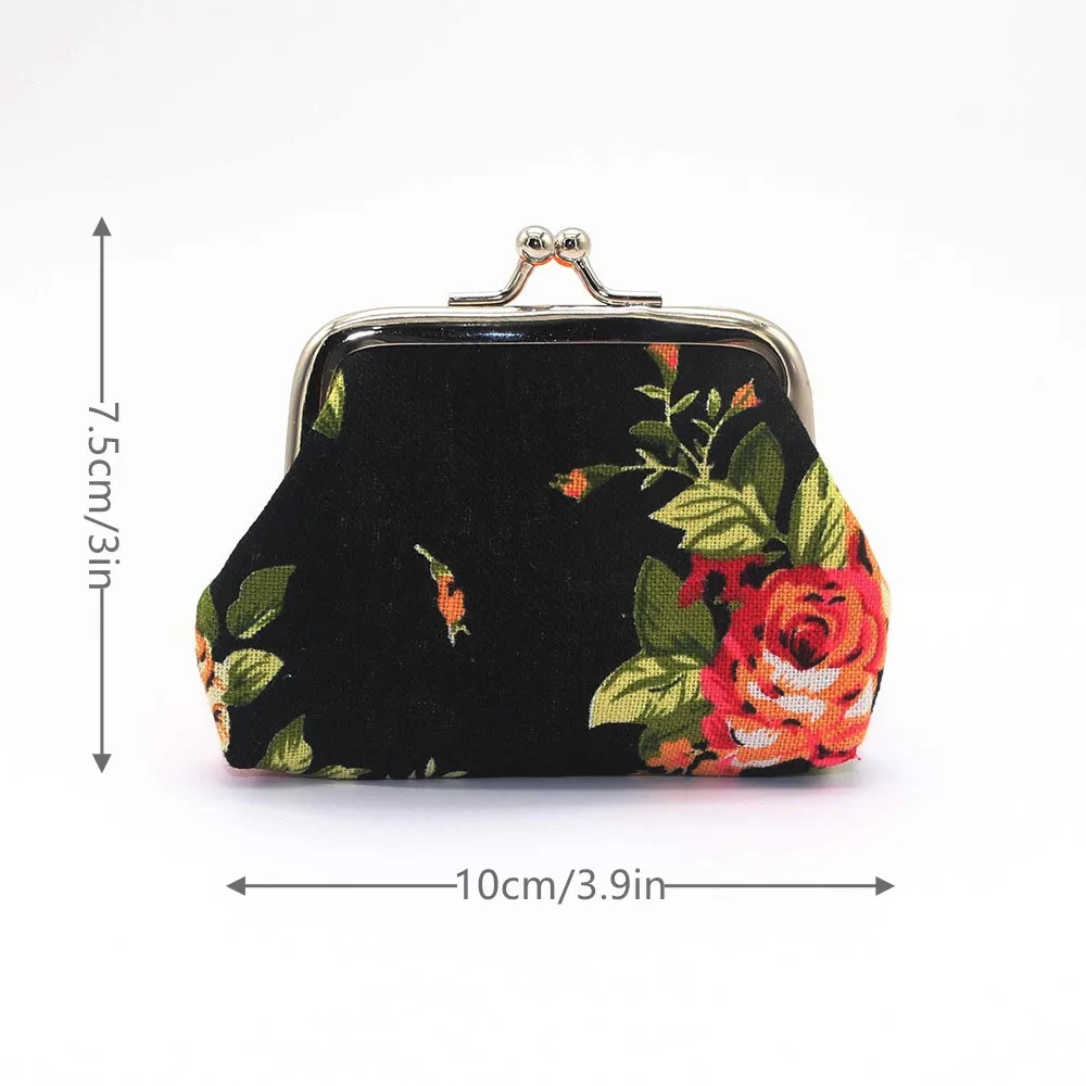 Women'S Coin Purse Oil Wax Leather Wallet 4 Inch Buckle Mini Wallet Coin Bag Lipstick Storage Bag Ladies Clutchbag Dropshipping