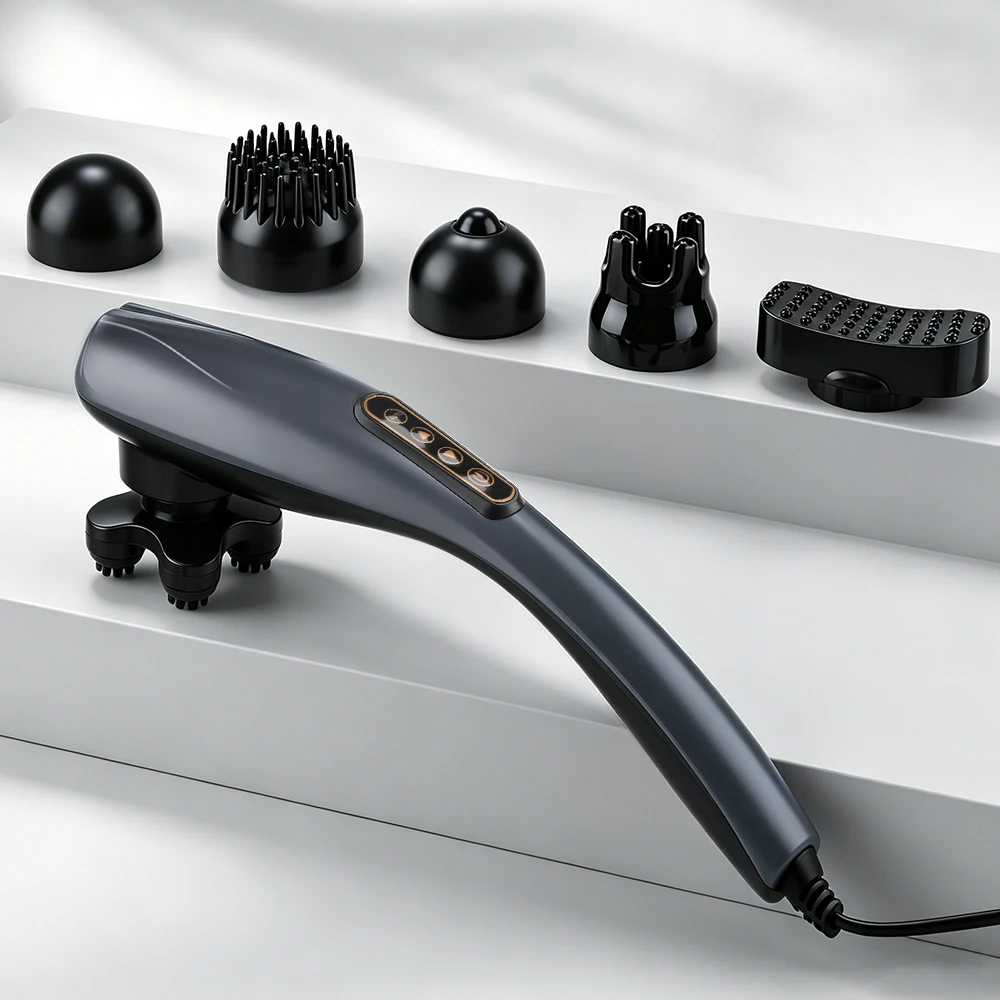 12 Modes Handheld Massage Hammer Stick 3600 RPM Deep Tissue Body Massager For Home Office Travel Muscle Pain Relief
