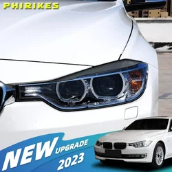 2pcs Car Front Headlight Eyebrow Eyelid for BMW F30 F32 F33 F34 F35 F31 318i 320i 2013-2019 Headlamp Eyelids Eyebrows