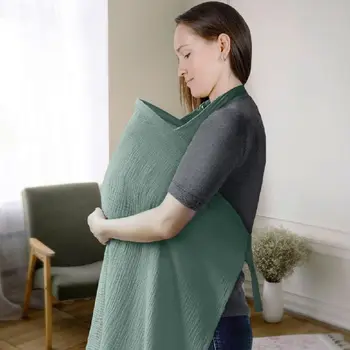 2-Pack Breastfeeding Cover, Breathable Cotton Breast Feeding Cover For