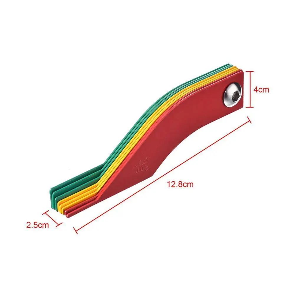 Brake Pad Measuring Tool Gauge Feeler Tester Brake Pad Scale Gauge Brake Pad Thickness Wear Gauge Handy Measuring