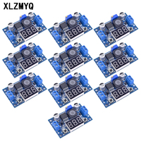 10PCS LM2596 DC-DC Step Down Converter Voltage Regulator LED Display Voltmeter 4.0~40 to 1.3-37V adjust Buck Power Supply