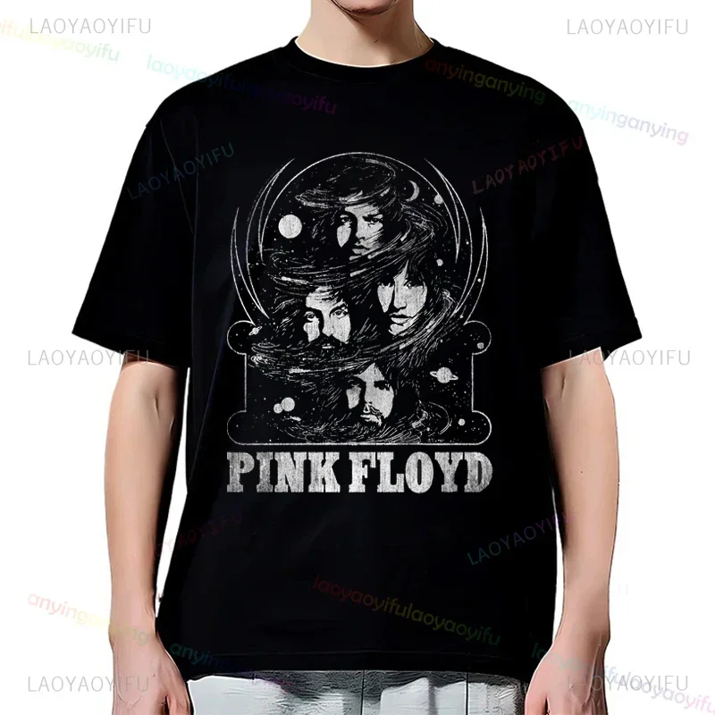 2024 Music Enthusiast Rock Band T-Shirt-Pink-Floyd-Wish You Were Here Graphic Prited Summer Short Sleeves Cotton Mens Clothing