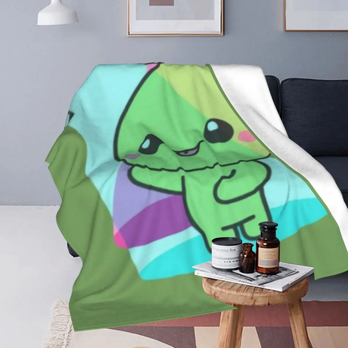 Throw Blanket Lost Ark Merch Lostark Hello Mokoko Micro Fleece Blanket Modern Comfortable For Living Room AntiPilling Blanket