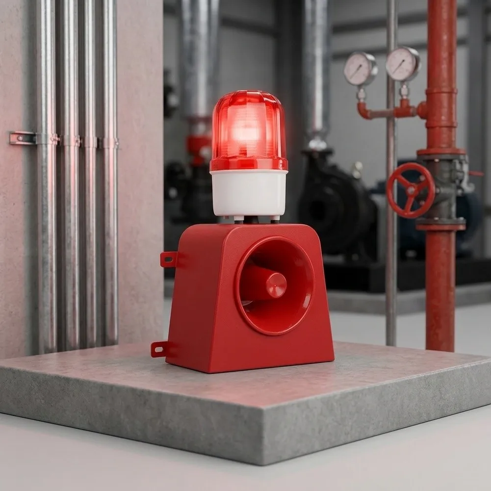 Fire Alarm Speaker 24V IP65 Rated for Industrial Environments with USB Audio Update and Multi-Group Audio Playback