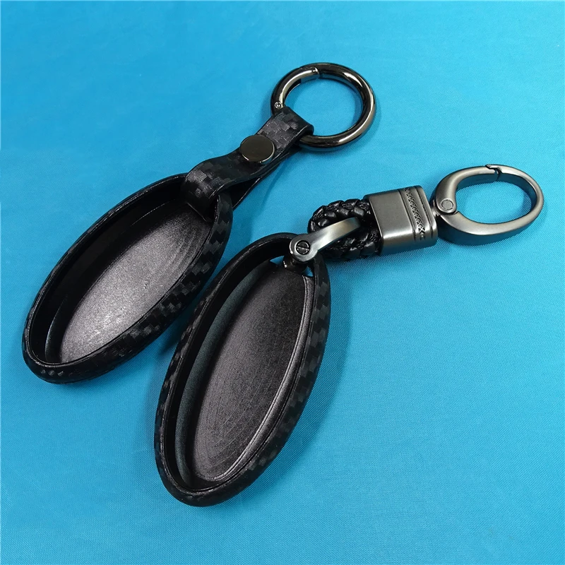 

Carbon Fiber Silicone Car 4Button Key Case Cover Keychain Protector For Infiniti Nissan Altima Q30 Q50 Q60 Q70 QX50 QX60 QX70