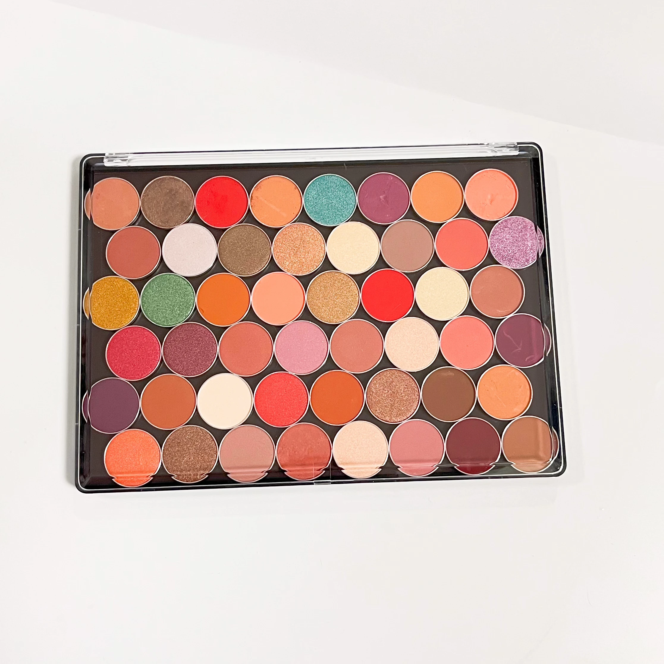 Gratis Ongkir 1PC แม่เหล็กที่ว่างเปล่าพลาสติกอายแชโดว์ Palette XL ขนาดใหญ่แต่งหน้ากล่อง Clear Cover