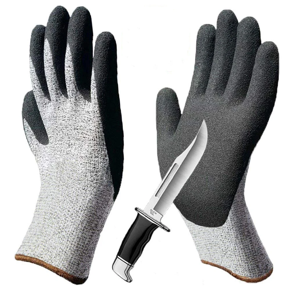 

1 Pair Waterproof Safety Gloves Durable Anti-Slip Protective Work Gloves For Garden Agriculture Maintenance Use