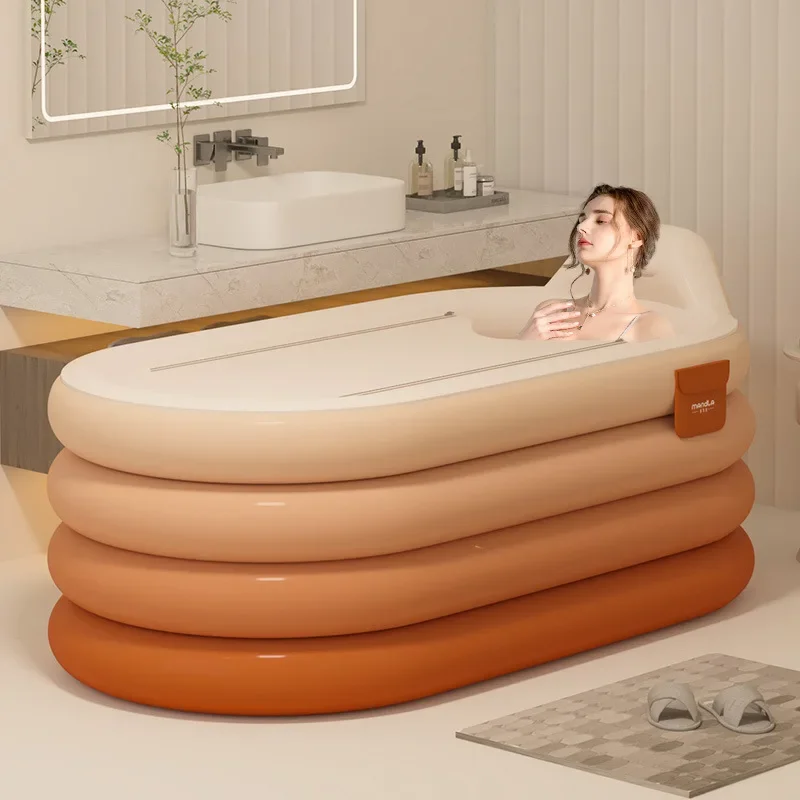 Adult Inflatable Full-Body Foldable Ice Bath Cold Water Bathtub for Post-Workout Recovery