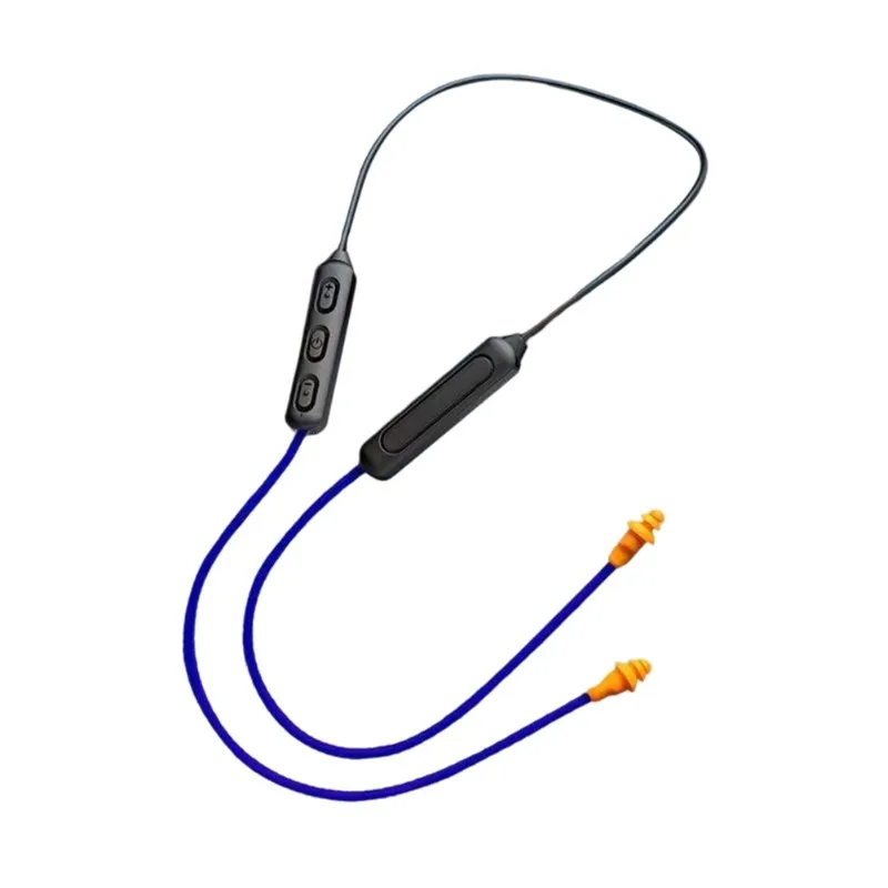 A003 Ear Plugs Bluetooth Earphone for Work, Noise Suppression, Hearing Protection,Construction Sites, Noisy Places Blue Black