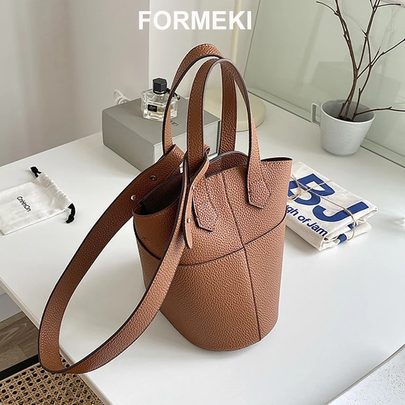 

Formeki Women'S Bag Retro Tote Bag Large Capacity Bag Ladies Femlae Bag Bucket Crossbody Bag For Women