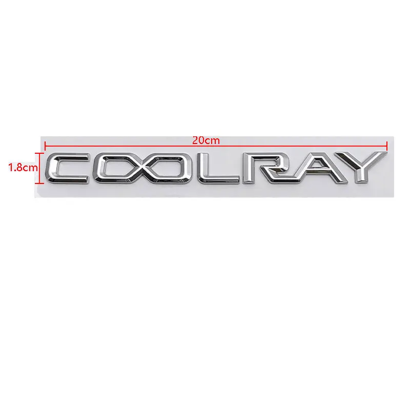 For Geely coolray refitted car stickers ABS black personalized letters logo rear boot label trunk tail stickers side door parts