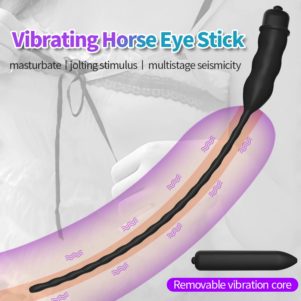 ชายอวัยวะเพศชาย Plug Vibrator Dilators Urethral 10 Speed Vibrating ใส่ Urethral Plug Catheter เสียง Vibrator เพศของเล่นสําหรับผู้ชาย