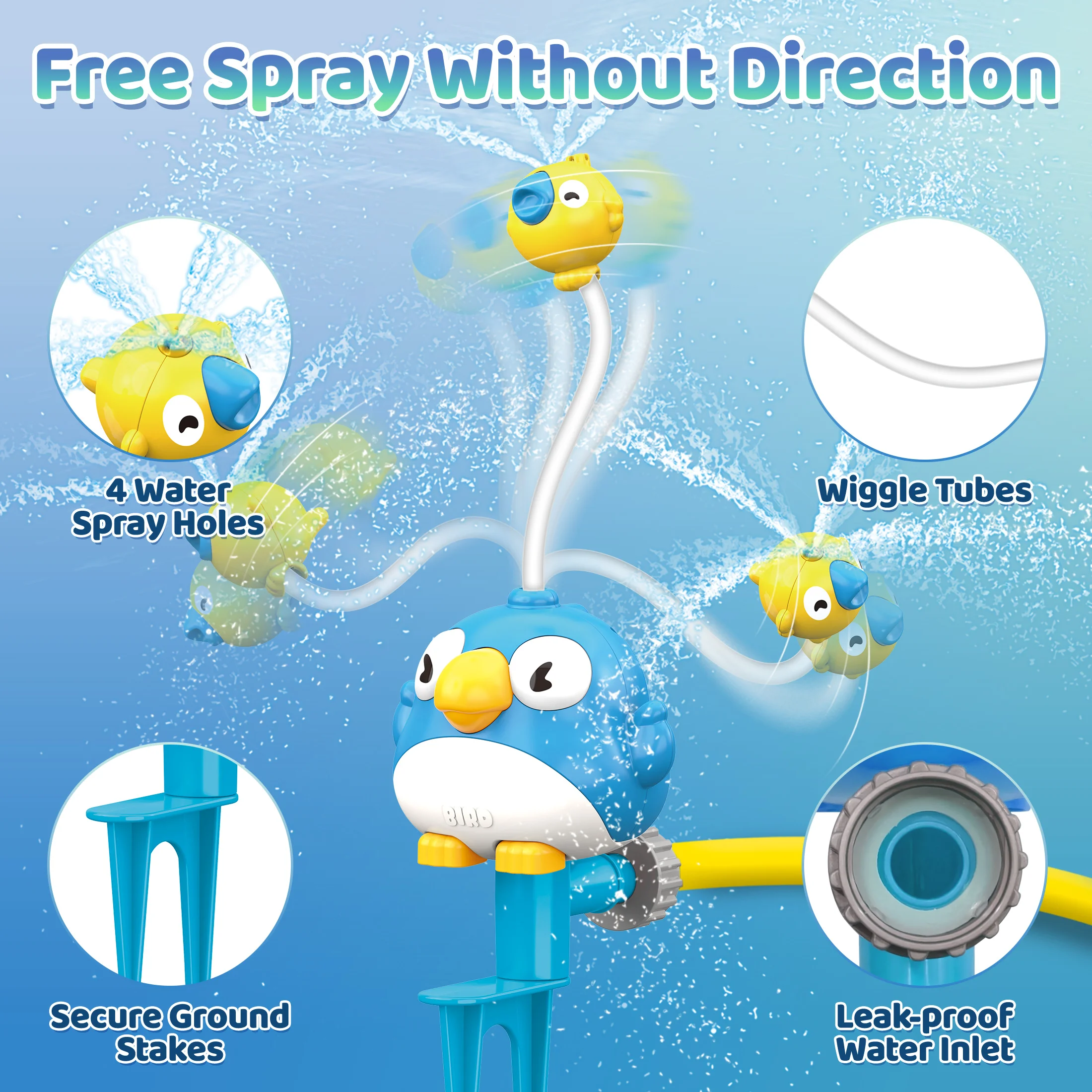 

Bird - Shaped Water Spray Toys-Blue