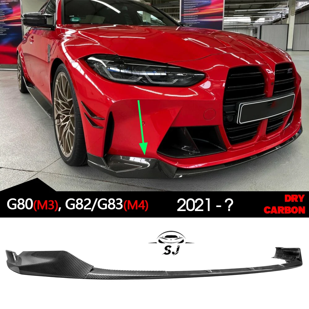 

MPerfm. Prepreg Autoclave Dry Carbon Fiber Front Bumper Lip Spoiler Aerodynamic 3PCS for BMW M3 M4 G80 G82 G83 2021 - 