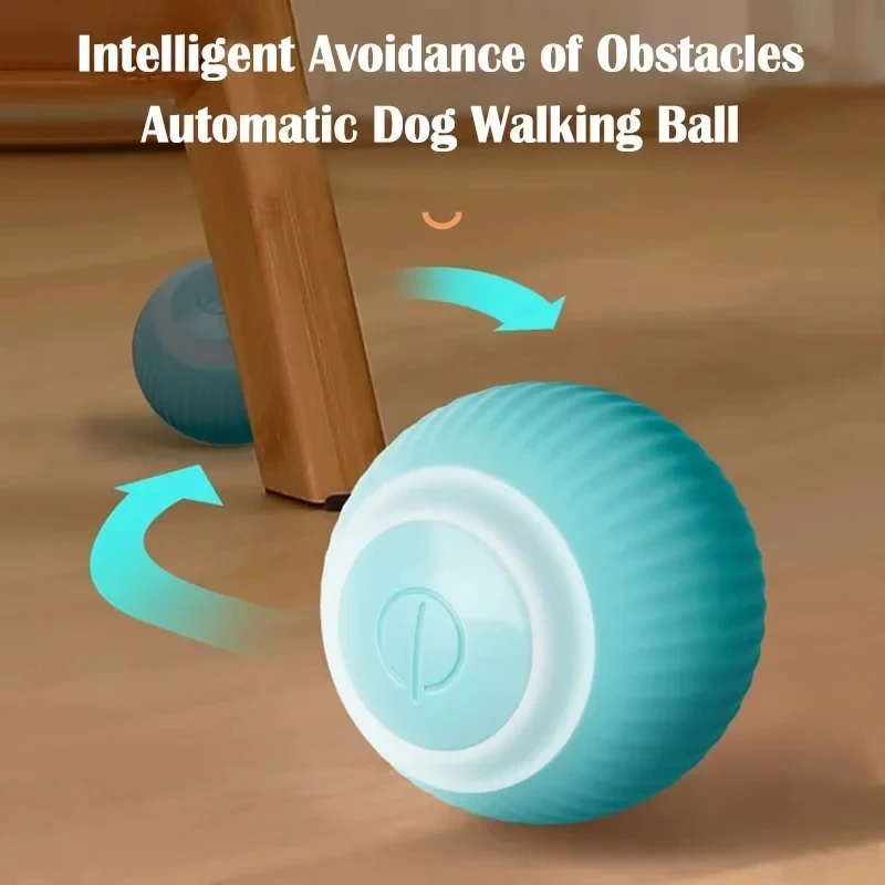 New Smart Mini Dog Toys Auto Rolling Ball Electrict Dog Toys For Small Cat Funny Self-moving Puppy Games Pet Indoor Interactive