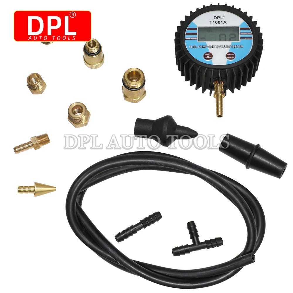 Vacuum Gauge Tester Multifunction Pressure Digital Display Gauge with Hose