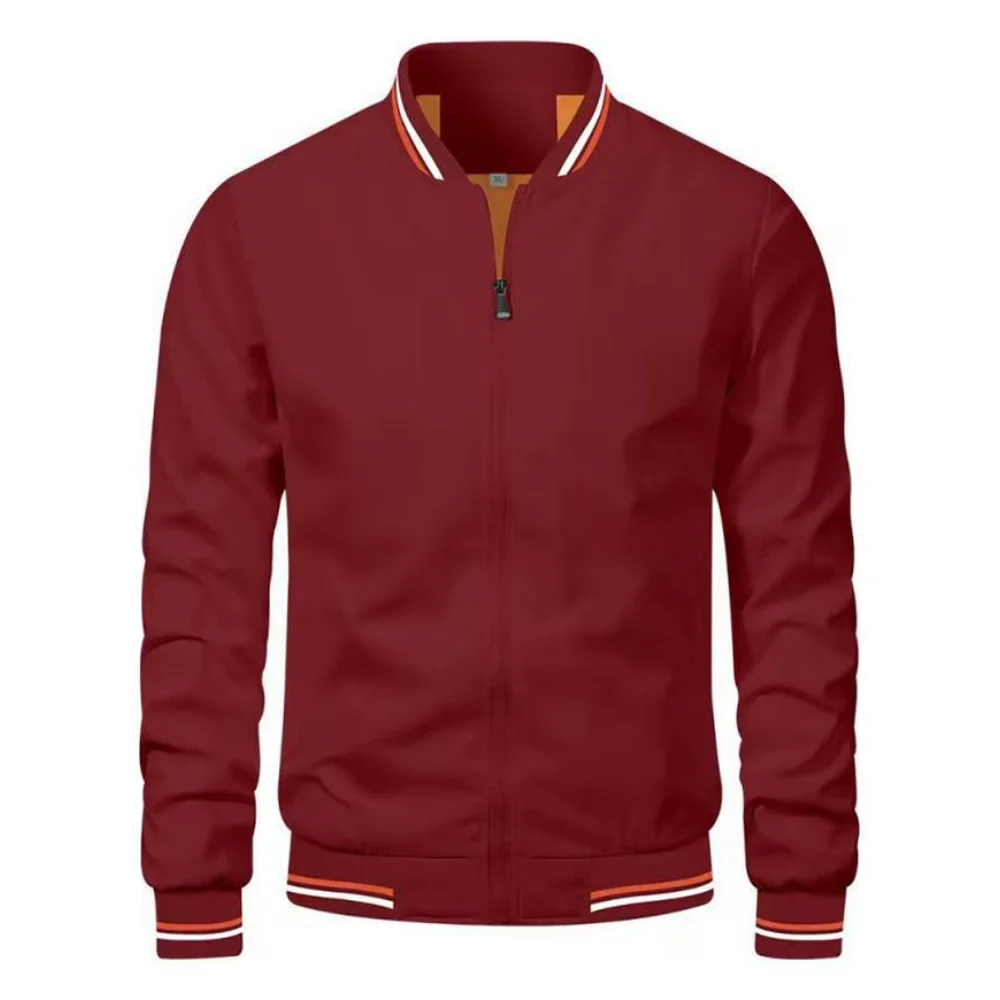 سترة رجالية عصرية بقصة ضيقة، سترة خريفية مقاومة للرياح ومريحة