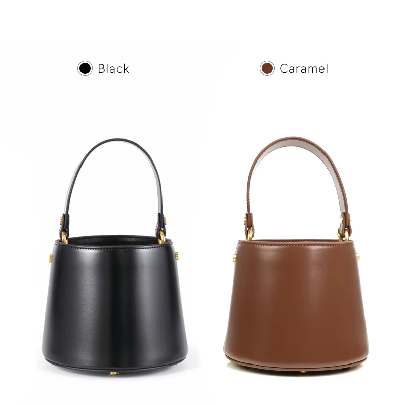 2023 Women\'s Mini Bunny Ears Drawstring Bucket Bag Luxury Brand Design Leather Shoulder Messenger Bags For Female