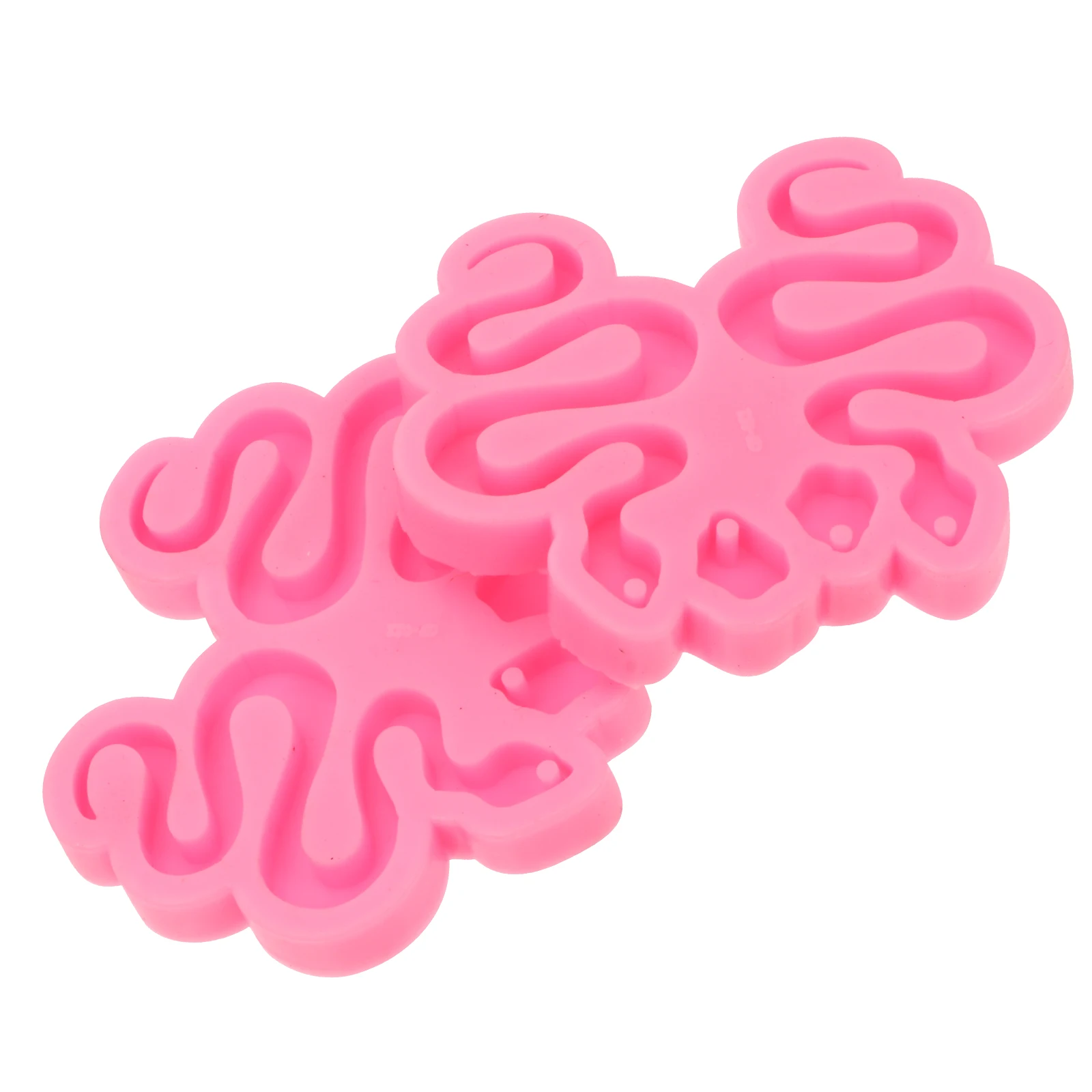 

2 Pcs Snake Shape Earring Molds Silicone Jewelry Making Tools Non Stick Easy Clean DIY Gifts Casting Molds Accessories