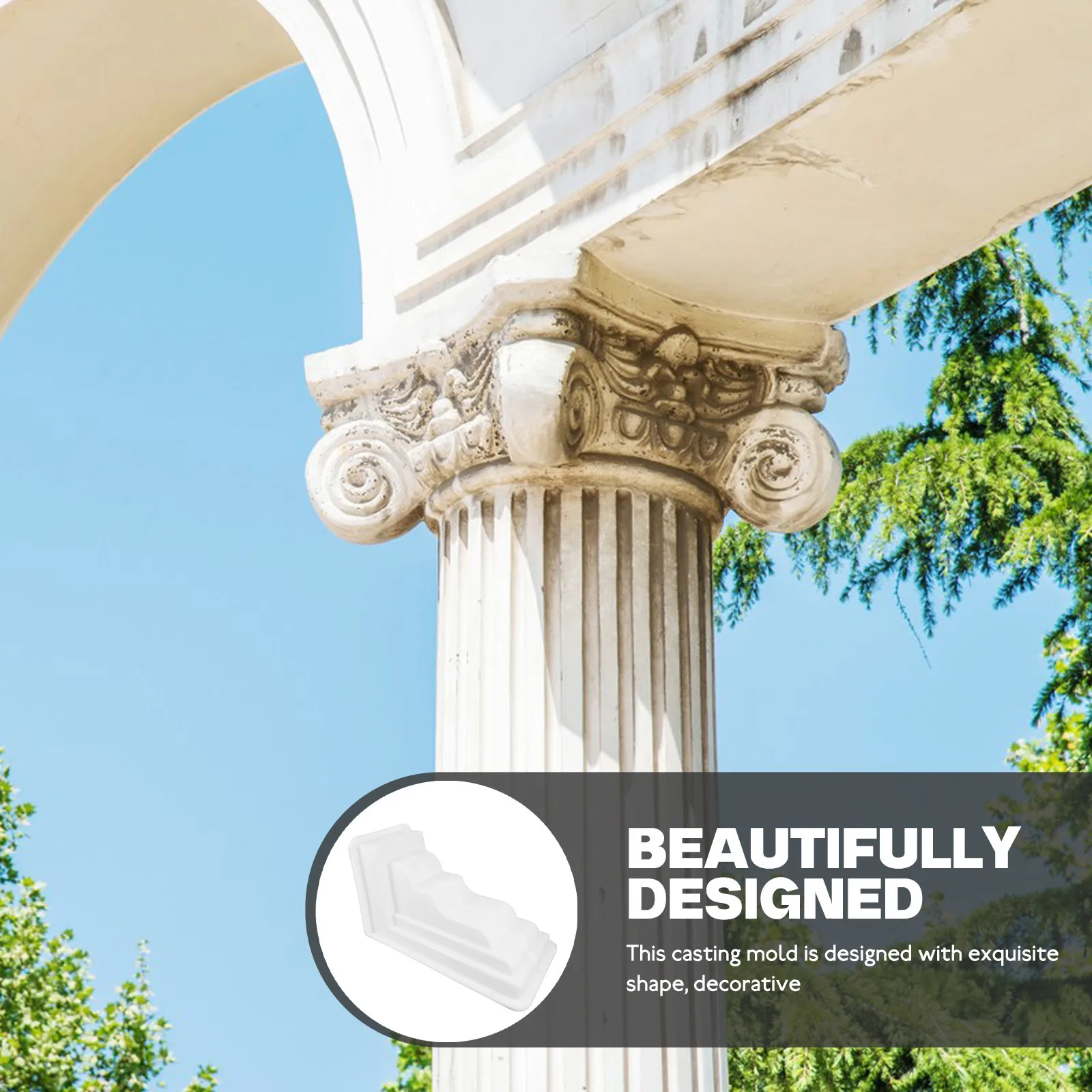 Roman Column Mold Corbel Casting Mold for European Villa Cement Concrete Molds Easy Demolding Portable Precision Craftsmanship