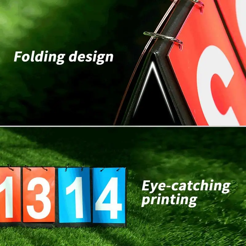 Marcador portátil marcador en vivo puntuación Flipper multifunción cuatro dígitos para torneo escolar tenis de mesa fútbol