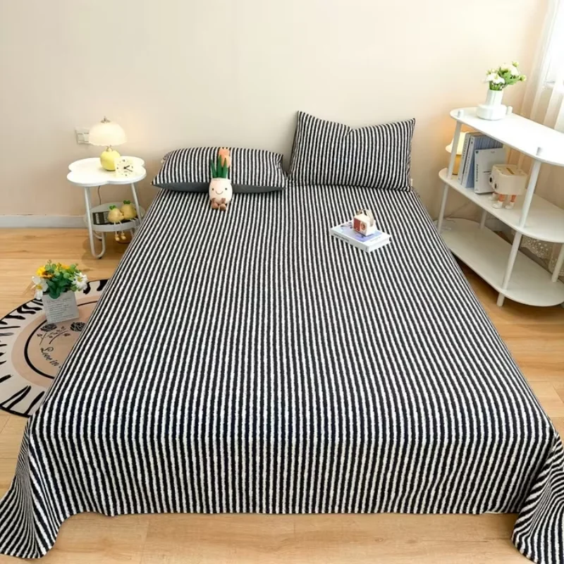 

2026 new version A cotton abraded series single product bed sheet pure cotton delicate skin-friendly bed sheet three-piece set