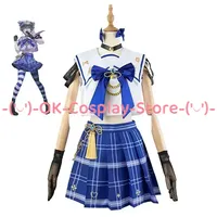 Ike Eveland Cosplay Costume Vtuber Cosplay Cute JK Suit Top Skirts Halloween Carnival Dress Anime Clothing Custom Made