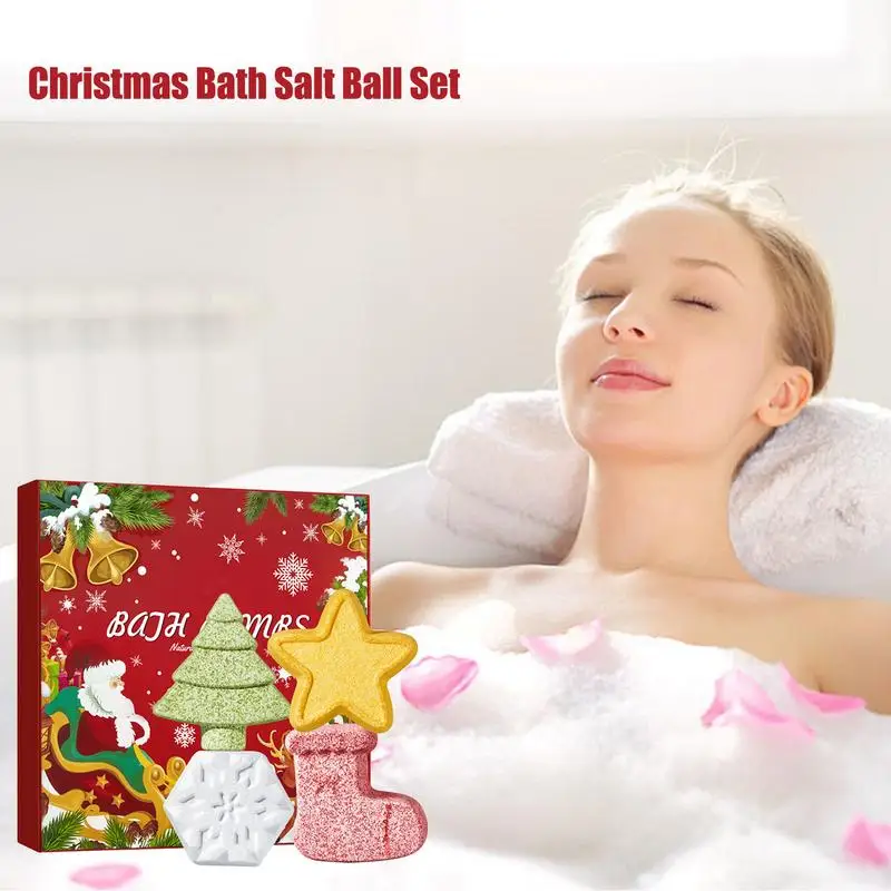 Christmas Bath Soap Bath Ball Christmas Clean Body Bath Soap Christmas Theme Bath Ball With Unique Scent For Kids Adult