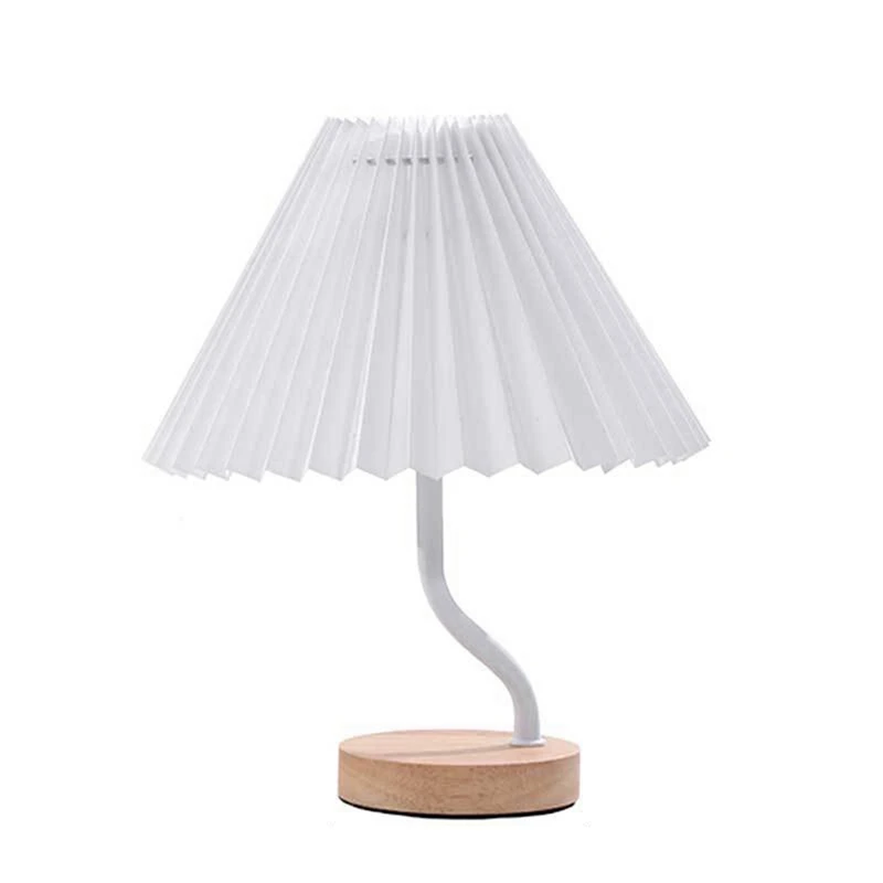 

Three-Color Dimming Nordic Table Lamp Wooden Base Table Lamp With Bracket Groove A